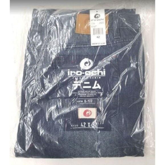 Iro-Ochi NIPPON JEAN - INDIGO AZUL WASH Size 42 x 32 Brand New! - Picture 1 of 4
